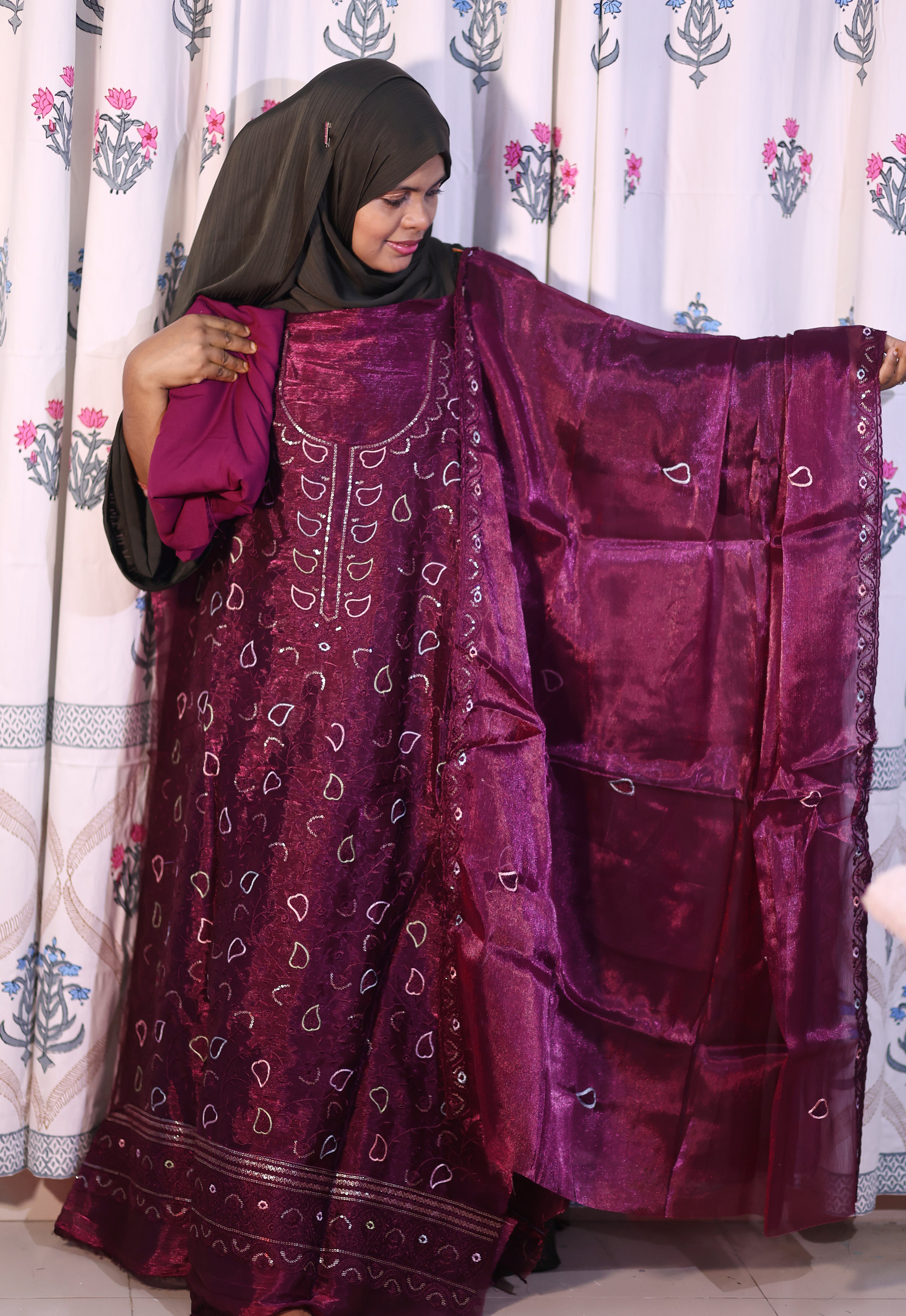 Unstitched Party Collection - স্পেশাল জর্জেট থ্রী পিস