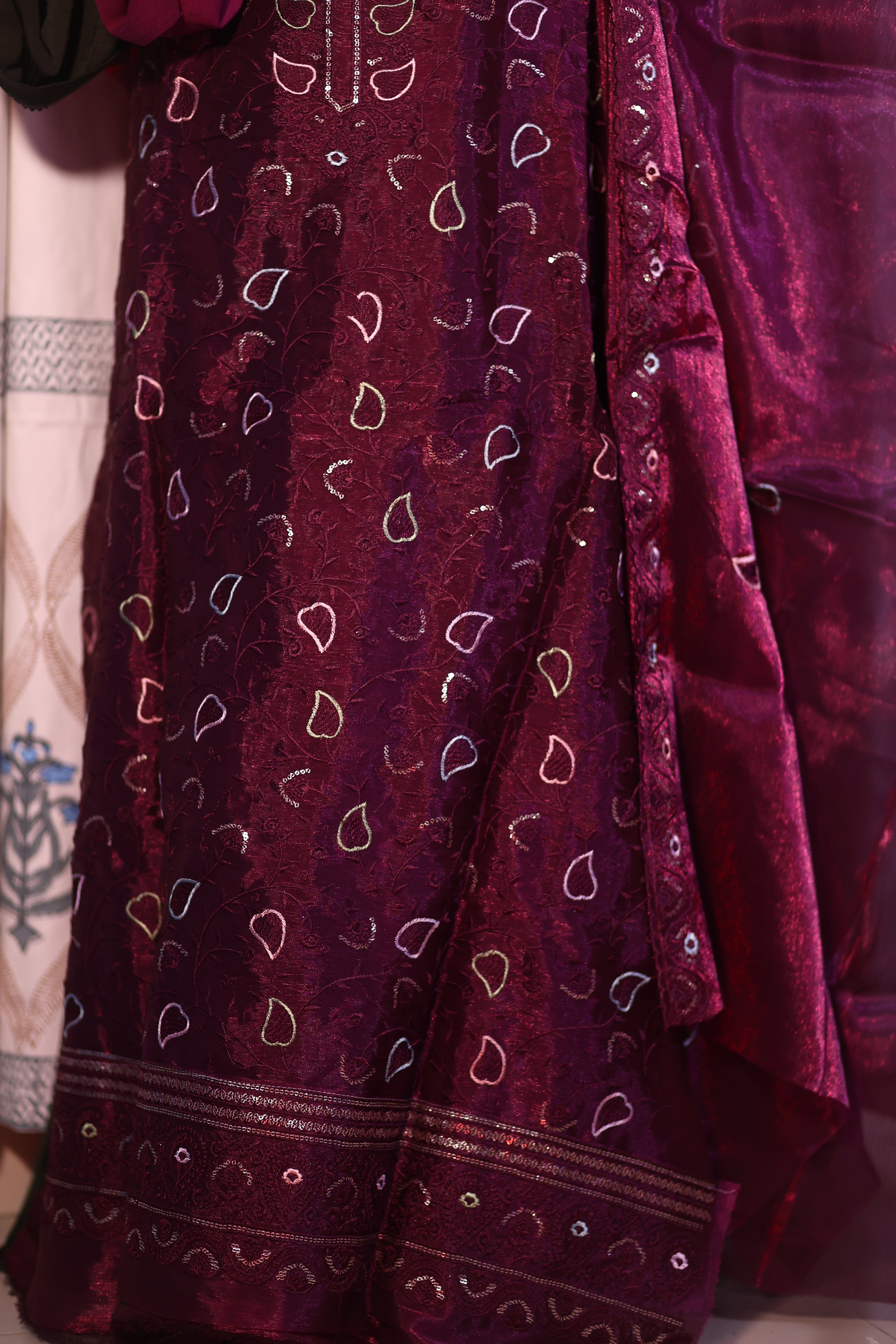 Unstitched Party Collection - স্পেশাল জর্জেট থ্রী পিস