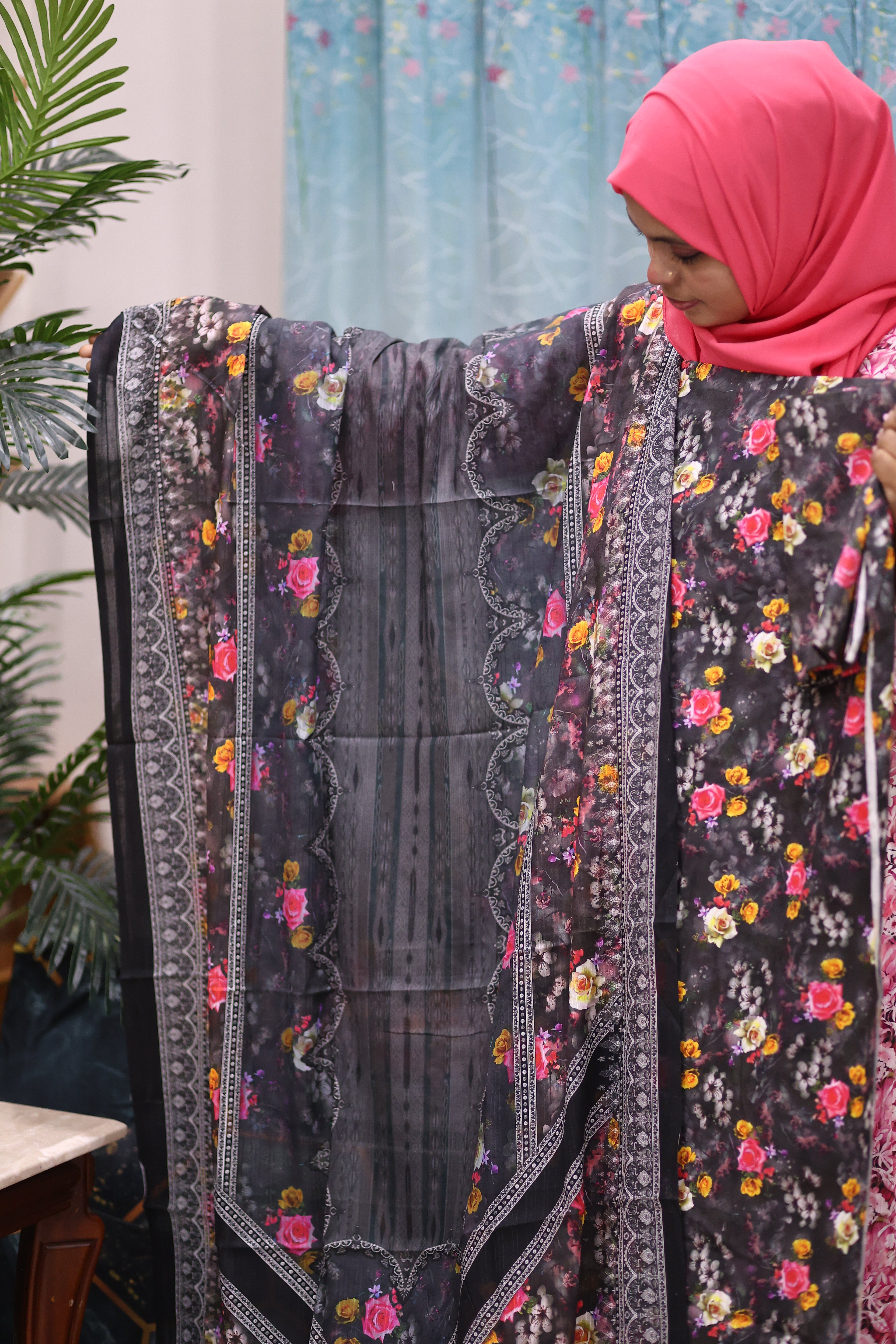 Luxury Slab Cotton Un-Stitched Three Piece
