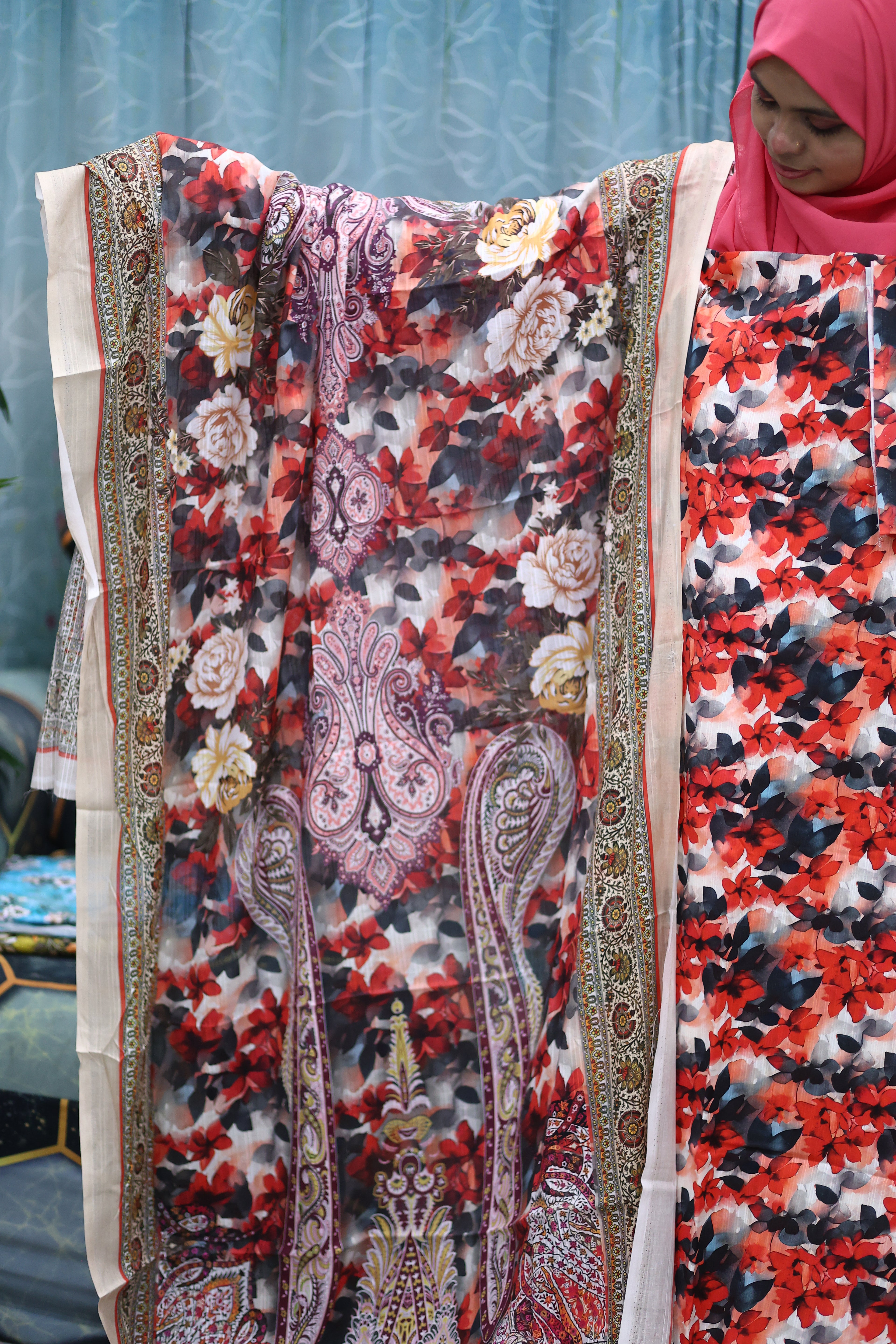 Luxury Slab Cotton Un-Stitched Three Piece