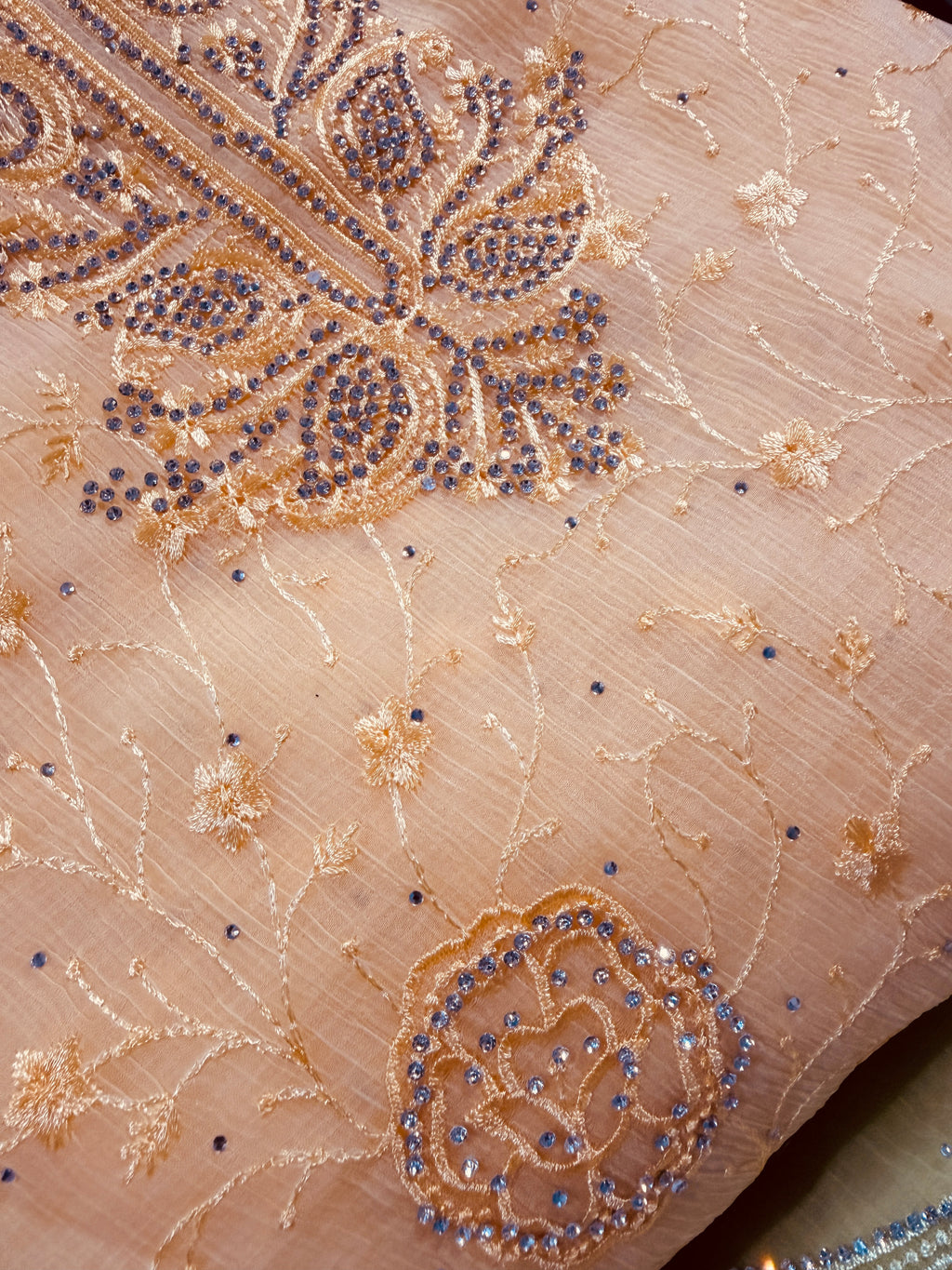 Luxury Indian Un-Stitched Party Three Piece
