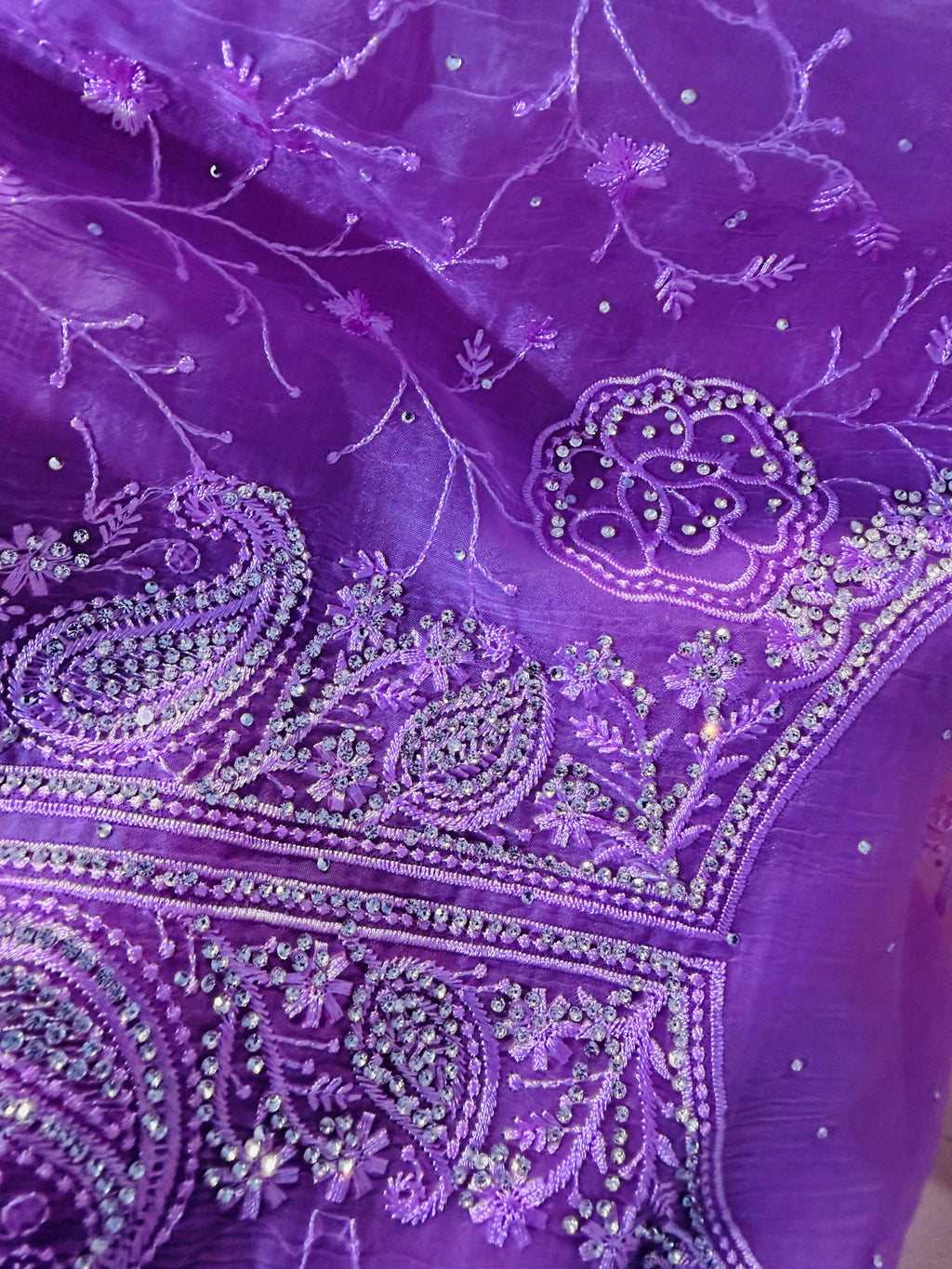 Luxury Indian Un-Stitched Party Three Piece