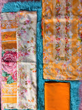 Luxury Cotton Un-Stitched Three Piece