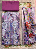 Luxury Cotton Un-Stitched Three Piece